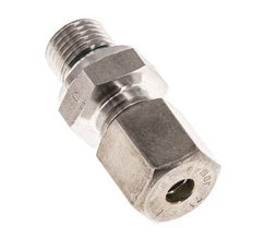 G 1/4'' Macho x 6S Racor de compresión recto de acero inoxidable con junta FKM 630 Bar DIN 2353