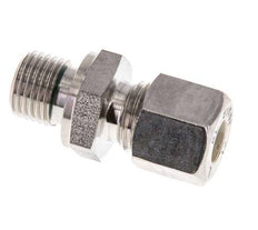 G 1/4'' Macho x 8L Racor de compresión recto de acero inoxidable con junta FKM 315 Bar DIN 2353