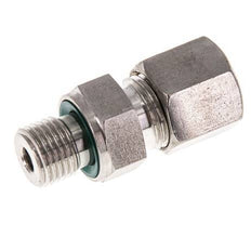 G 1/4'' Macho x 8S Racor de compresión recto de acero inoxidable con junta FKM 630 Bar DIN 2353