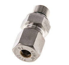 G 1/4'' Macho x 8S Racor de compresión recto de acero inoxidable con junta FKM 630 Bar DIN 2353