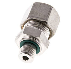 G 1/4'' Macho x 14S Racor de compresión recto de acero inoxidable con junta FKM 630 Bar DIN 2353