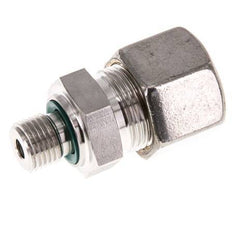 G 1/4'' Macho x 14S Racor de compresión recto de acero inoxidable con junta FKM 630 Bar DIN 2353