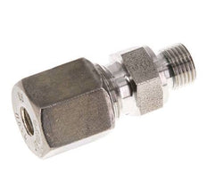 G 1/8'' Macho x 6S Racor recto de acero inoxidable con junta FKM 630 Bar DIN 2353