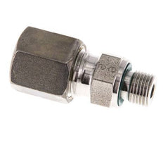 G 1/8'' Macho x 6S Racor recto de acero inoxidable con junta FKM 630 Bar DIN 2353
