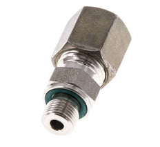 G 1/8'' Macho x 6S Racor recto de acero inoxidable con junta FKM 630 Bar DIN 2353