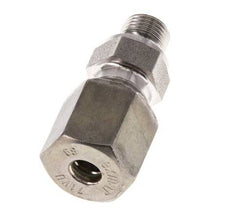 G 1/8'' Macho x 6S Racor recto de acero inoxidable con junta FKM 630 Bar DIN 2353
