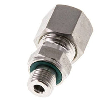 G 1/8'' Macho x 8L Racor de compresión recto de acero inoxidable con junta FKM 315 Bar DIN 2353
