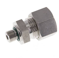 G 1/8'' Macho x 12L Racor de compresión recto de acero inoxidable con junta FKM 315 Bar DIN 2353