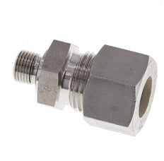 G 1/8'' Macho x 12L Racor de compresión recto de acero inoxidable con junta FKM 315 Bar DIN 2353