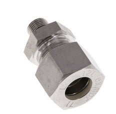 G 1/8'' Macho x 12L Racor de compresión recto de acero inoxidable con junta FKM 315 Bar DIN 2353