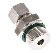 G 3/4'' Macho x 12S Racor de compresión recto de acero inoxidable con junta FKM 630 Bar DIN 2353