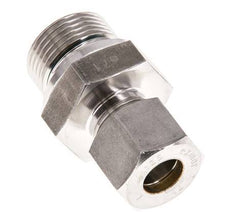 G 3/4'' Macho x 12S Racor de compresión recto de acero inoxidable con junta FKM 630 Bar DIN 2353