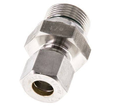 G 3/4'' Macho x 12S Racor de compresión recto de acero inoxidable con junta FKM 630 Bar DIN 2353