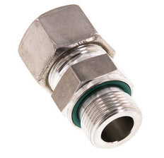G 3/4'' Macho x 20S Racor de compresión recto de acero inoxidable con junta FKM 400 Bar DIN 2353