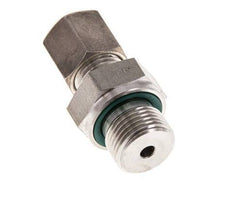 G 3/8'' Macho x 6S Racor de compresión recto de acero inoxidable con junta FKM 630 Bar DIN 2353