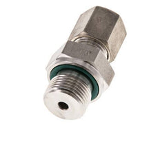 G 3/8'' Macho x 6S Racor de compresión recto de acero inoxidable con junta FKM 630 Bar DIN 2353