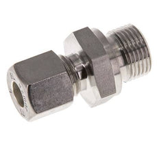 G 3/8'' Macho x 8L Racor de compresión recto de acero inoxidable con junta FKM 315 Bar DIN 2353