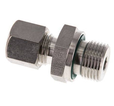 G 3/8'' Macho x 8L Racor de compresión recto de acero inoxidable con junta FKM 315 Bar DIN 2353