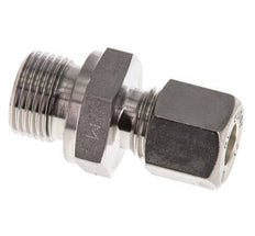 G 3/8'' Macho x 8L Racor de compresión recto de acero inoxidable con junta FKM 315 Bar DIN 2353