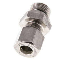 G 3/8'' Macho x 10L Racor de compresión recto de acero inoxidable con junta FKM 315 Bar DIN 2353
