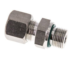 G 3/8'' Macho x 10S Racor de compresión recto de acero inoxidable con junta FKM 630 Bar DIN 2353