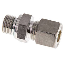 G 3/8'' Macho x 10S Racor de compresión recto de acero inoxidable con junta FKM 630 Bar DIN 2353