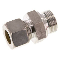 G 1'' Macho x 20S Racor de compresión recto de acero inoxidable con junta FKM 400 Bar DIN 2353