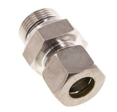 G 1'' Macho x 20S Racor de compresión recto de acero inoxidable con junta FKM 400 Bar DIN 2353