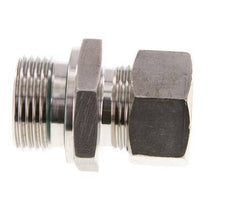G 1'' Macho x 22L Racor de compresión recto de acero inoxidable con junta FKM 160 Bar DIN 2353
