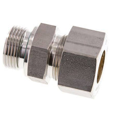 G 1'' Macho x 25S Racor de compresión recto de acero inoxidable con junta FKM 400 Bar DIN 2353