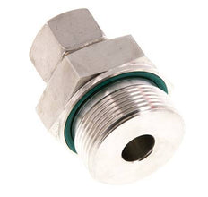 G 1 1/2'' Macho x 20S Racor de compresión recto de acero inoxidable con junta FKM 400 Bar DIN 2353