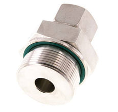 G 1 1/2'' Macho x 20S Racor de compresión recto de acero inoxidable con junta FKM 400 Bar DIN 2353