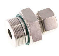 G 1 1/2'' Macho x 20S Racor de compresión recto de acero inoxidable con junta FKM 400 Bar DIN 2353