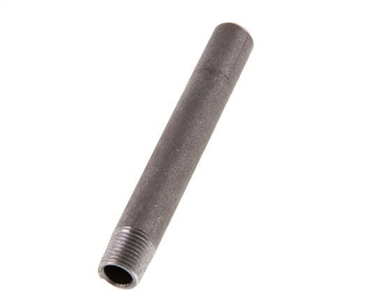 R 1/4'' Male x 13.5mm Steel Pipe Nipple with Welding End 50 Bar DIN 2982 - 100mm [2 Pieces]