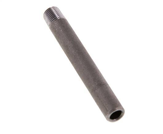R 1/4'' Male x 13.5mm Steel Pipe Nipple with Welding End 50 Bar DIN 2982 - 100mm [2 Pieces]