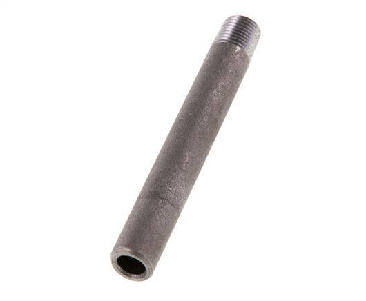 R 1/4'' Male x 13.5mm Steel Pipe Nipple with Welding End 50 Bar DIN 2982 - 100mm [2 Pieces]