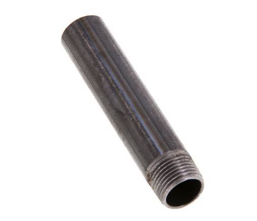 R 3/8'' Male x 17.2mm Steel Pipe Nipple with Welding End 50 Bar DIN 2982 - 80mm [2 Pieces]
