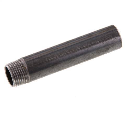 R 3/8'' Male x 17.2mm Steel Pipe Nipple with Welding End 50 Bar DIN 2982 - 80mm [2 Pieces]