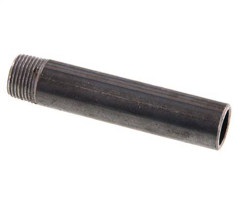 R 3/8'' Male x 17.2mm Steel Pipe Nipple with Welding End 50 Bar DIN 2982 - 80mm [2 Pieces]