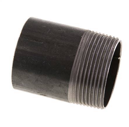 R 1 1/2'' Male x 48.3mm Steel Pipe Nipple with Welding End 50 Bar DIN 2982 - 60mm [2 Pieces]