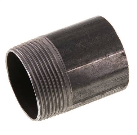 R 1 1/2'' Male x 48.3mm Steel Pipe Nipple with Welding End 50 Bar DIN 2982 - 60mm [2 Pieces]