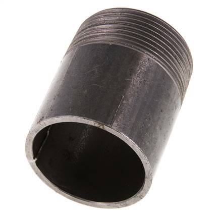 R 1 1/2'' Male x 48.3mm Steel Pipe Nipple with Welding End 50 Bar DIN 2982 - 60mm [2 Pieces]