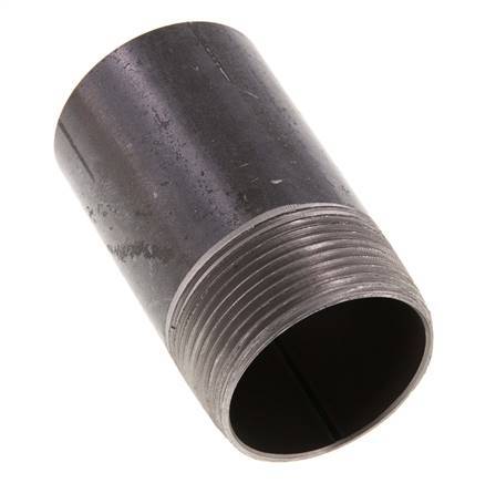 R 1 1/2'' Male x 48.3mm Steel Pipe Nipple with Welding End 50 Bar DIN 2982 - 80mm [2 Pieces]