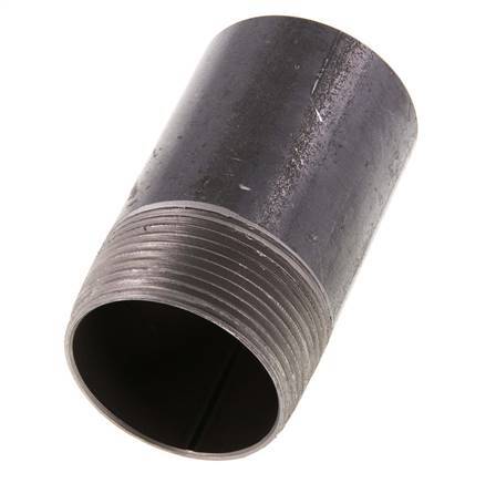 R 1 1/2'' Male x 48.3mm Steel Pipe Nipple with Welding End 50 Bar DIN 2982 - 80mm [2 Pieces]