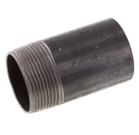 R 1 1/2'' Male x 48.3mm Steel Pipe Nipple with Welding End 50 Bar DIN 2982 - 80mm [2 Pieces]