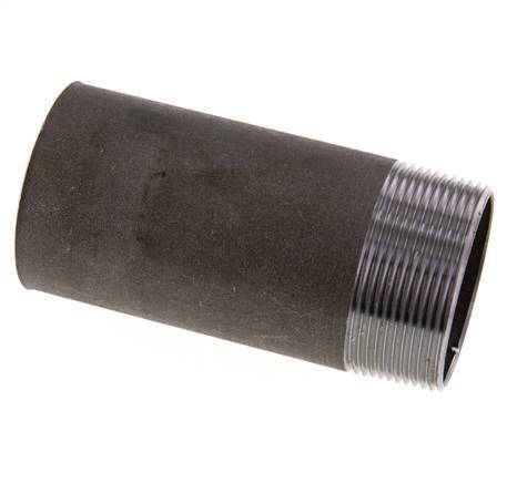 R 2'' Male x 60.3mm Steel Pipe Nipple with Welding End 50 Bar DIN 2982 - 120mm