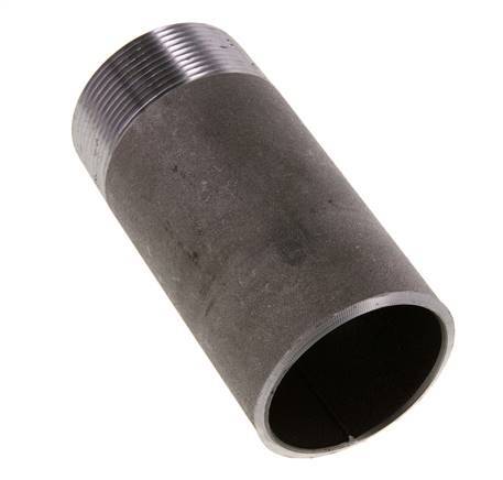 R 2'' Male x 60.3mm Steel Pipe Nipple with Welding End 50 Bar DIN 2982 - 120mm