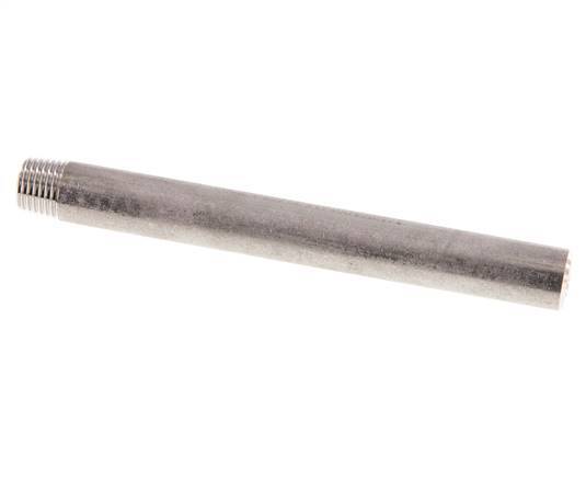 R 1/4'' Male x 13.5mm Stainless steel Pipe Nipple with Welding End 20 Bar DIN 2982 - 120mm