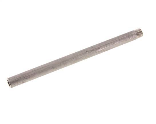 R 1/4'' Male x 13.5mm Stainless steel Pipe Nipple with Welding End 20 Bar DIN 2982 - 200mm