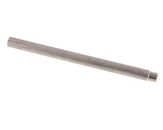 R 1/4'' Male x 13.5mm Stainless steel Pipe Nipple with Welding End 20 Bar DIN 2982 - 200mm